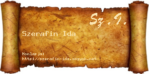 Szerafin Ida névjegykártya